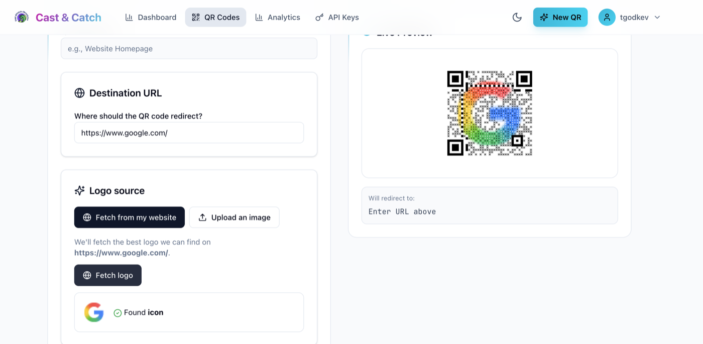 Google multicolor G logo rendered as a full-color Mosaic QR code