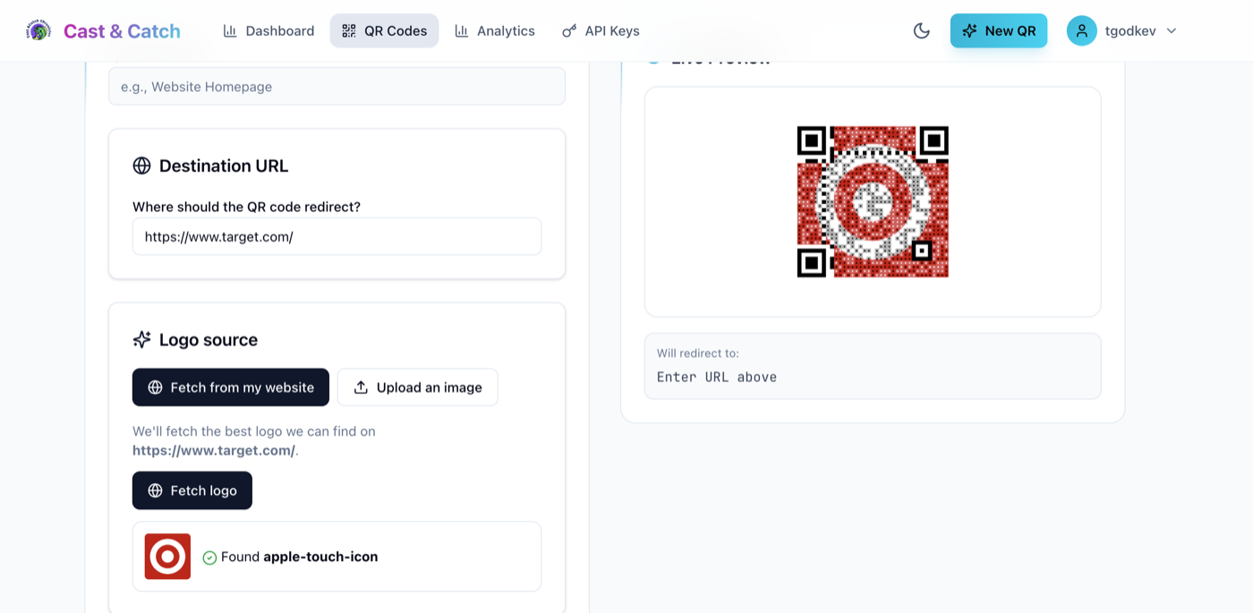 Target's logo rendered as a full-color, scannable Mosaic QR code